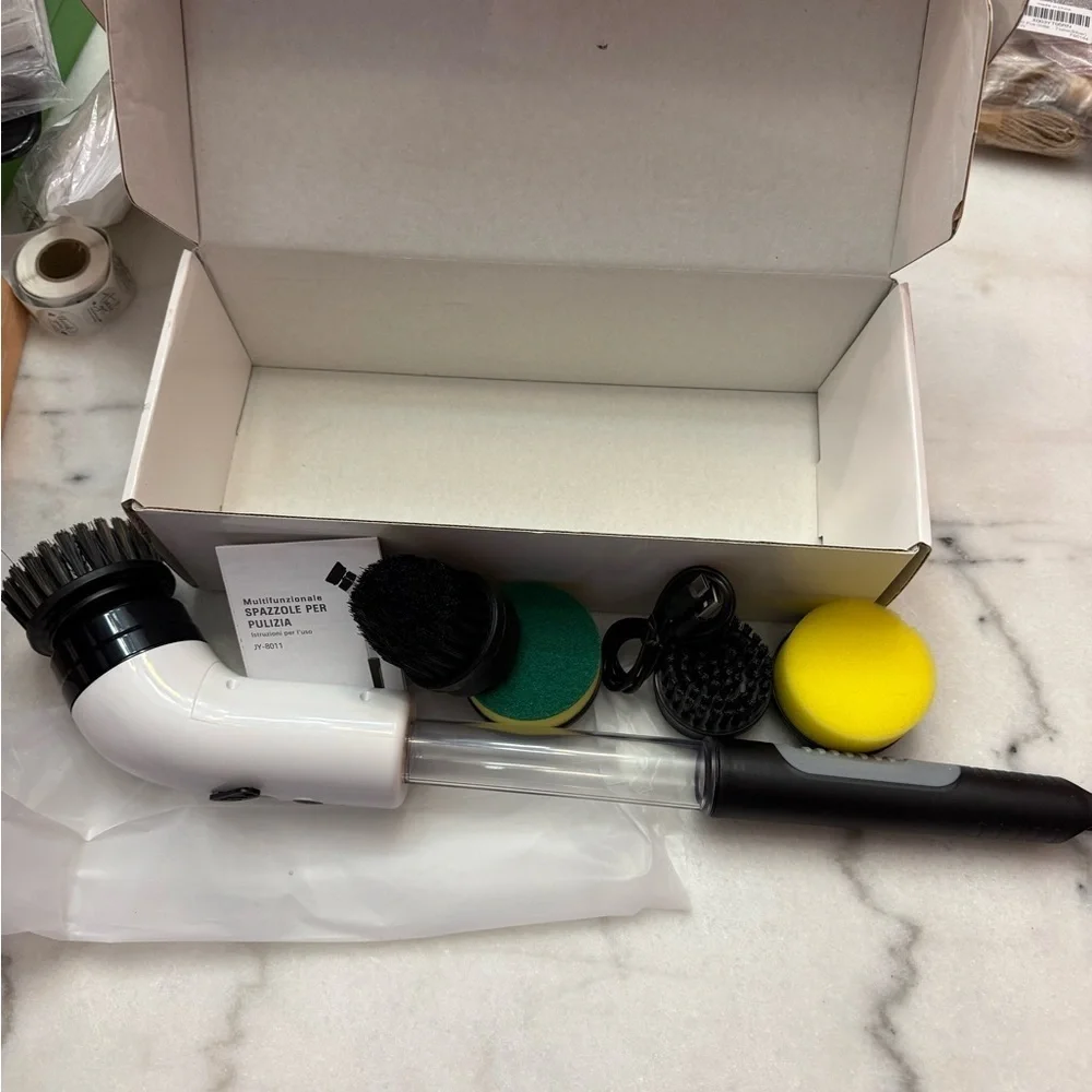 NWT Multi-function Cleaning Brush - Blue, White & Black